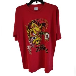 Rob Zombie Say You Love Satan Vintage Sheri Moon Demonoid 2002 Red Size XL